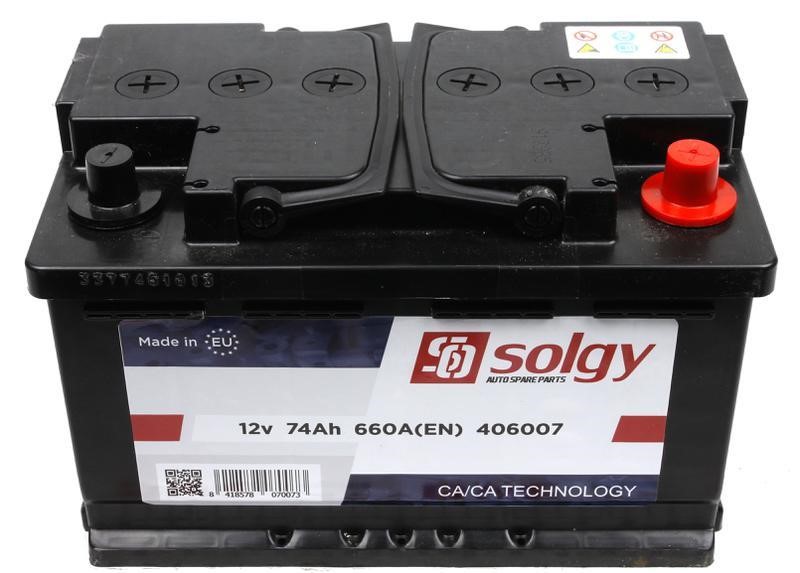 Starterbatterie Solgy 12V 74Ah 660A(EN) R+ Solgy 406007
