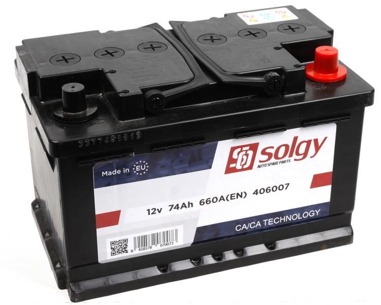 Solgy 406007 Akumulator Solgy 12V 74AH 660A(EN) R+ 406007: Dobra cena w Polsce na 2407.PL - Kup Teraz!