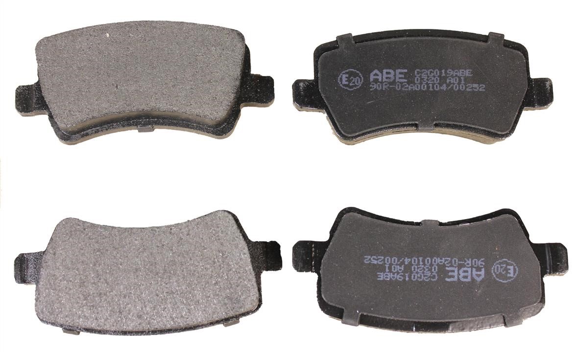ABE C2G019ABE Rear disc brake pads, set C2G019ABE: Buy near me in Poland at 2407.PL - Good price!