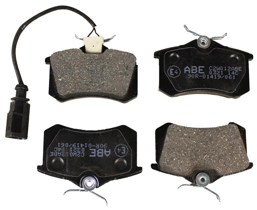 ABE C2W012ABE Rear disc brake pads, set C2W012ABE: Buy near me in Poland at 2407.PL - Good price!