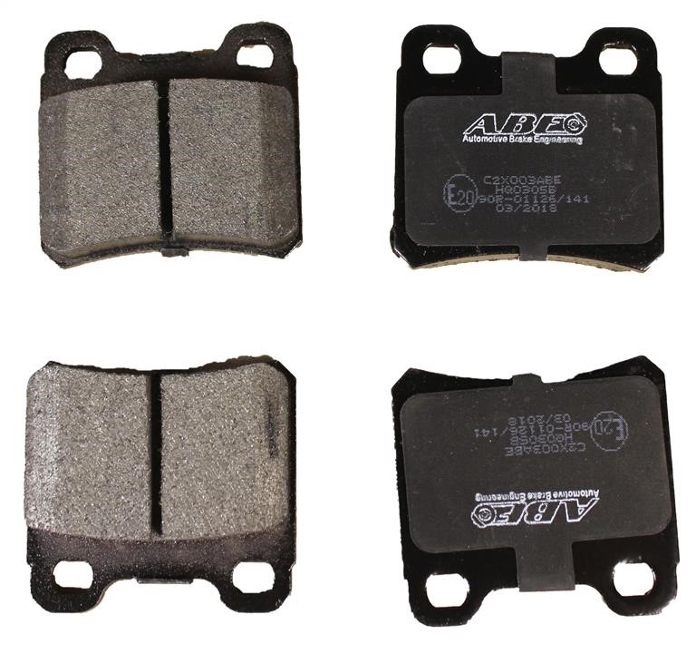 ABE C2X003ABE Rear disc brake pads, set C2X003ABE: Buy near me in Poland at 2407.PL - Good price!
