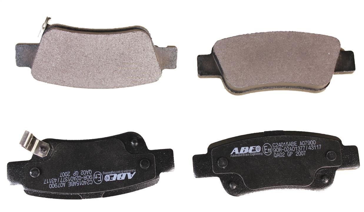 ABE C24015ABE Rear disc brake pads, set C24015ABE: Buy near me at 2407.PL in Poland at an Affordable price!