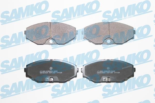 Samko 5SP1357 Тормозные колодки дисковые, комплект 5SP1357: Отличная цена - Купить в Польше на 2407.PL!