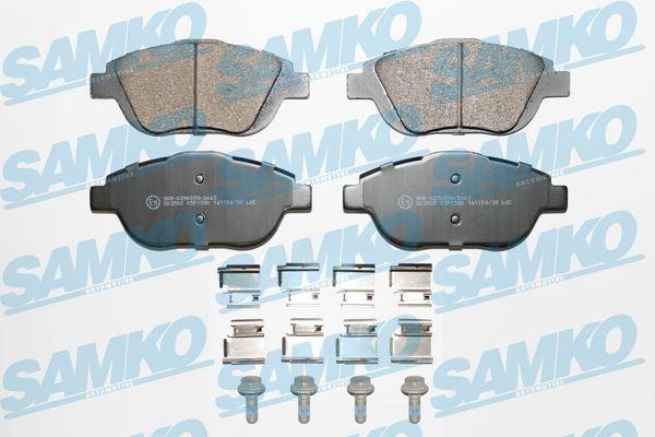 Samko 5SP1590K Тормозные колодки дисковые, комплект 5SP1590K: Отличная цена - Купить в Польше на 2407.PL!