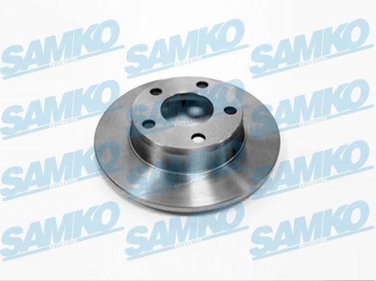 Samko A1601P Rear brake disc, non-ventilated A1601P: Buy near me in Poland at 2407.PL - Good price!