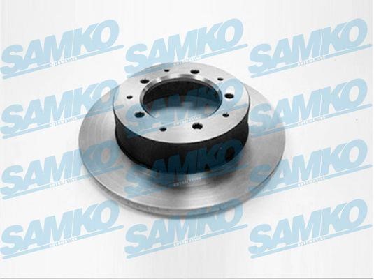 Samko A4161P Rear brake disc, non-ventilated A4161P: Buy near me in Poland at 2407.PL - Good price!