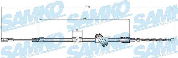 Samko C0045B Cable Pull, parking brake C0045B: Buy near me in Poland at 2407.PL - Good price!