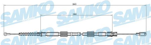 Samko C0049B Cable Pull, parking brake C0049B: Buy near me in Poland at 2407.PL - Good price!