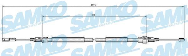 Samko C0057B Cable Pull, parking brake C0057B: Buy near me in Poland at 2407.PL - Good price!