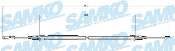Samko C0059B Cable Pull, parking brake C0059B: Buy near me in Poland at 2407.PL - Good price!