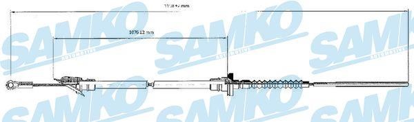 Samko C0062C Трос сцепления C0062C: Отличная цена - Купить в Польше на 2407.PL!