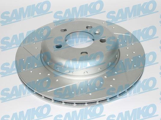 Samko B2102VBR Тормозной диск задний вентилируемый B2102VBR: Отличная цена - Купить в Польше на 2407.PL!