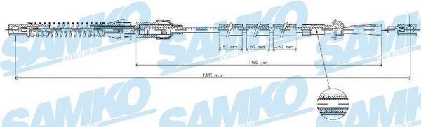 Samko C0073A Трос акселератора C0073A: Отличная цена - Купить в Польше на 2407.PL!