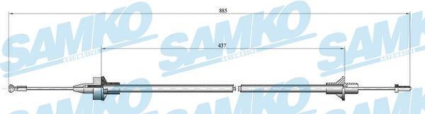 Samko C0077C Clutch cable C0077C: Buy near me in Poland at 2407.PL - Good price!