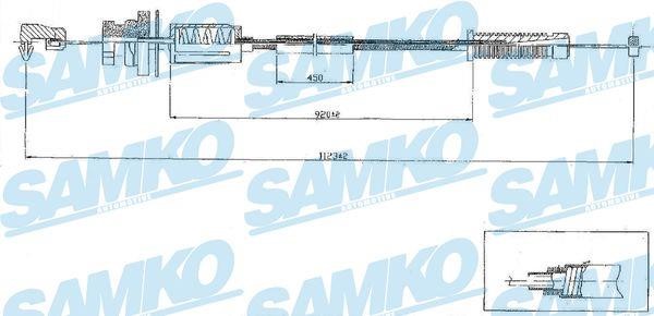 Samko C0079A Трос акселератора C0079A: Отличная цена - Купить в Польше на 2407.PL!