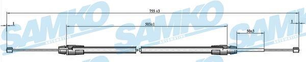 Samko C0013B Cable Pull, parking brake C0013B: Buy near me in Poland at 2407.PL - Good price!