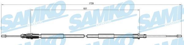 Samko C0097B Cable Pull, parking brake C0097B: Buy near me in Poland at 2407.PL - Good price!