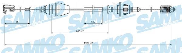 Samko C0146A Трос акселератора C0146A: Отличная цена - Купить в Польше на 2407.PL!