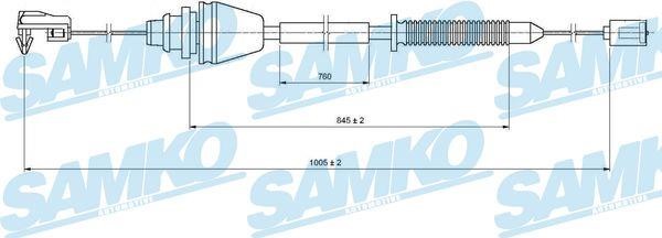 Samko C0148A Accelerator cable C0148A: Buy near me in Poland at 2407.PL - Good price!