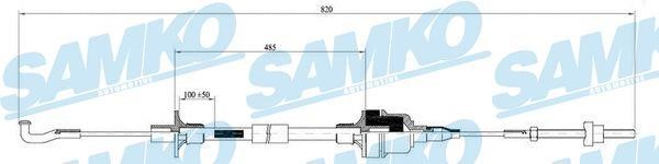 Samko C0129C Clutch cable C0129C: Buy near me in Poland at 2407.PL - Good price!