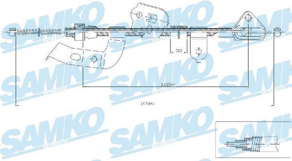 Samko C0133B Cable Pull, parking brake C0133B: Buy near me in Poland at 2407.PL - Good price!