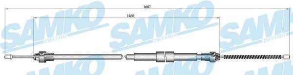 Samko C0136B Cable Pull, parking brake C0136B: Buy near me in Poland at 2407.PL - Good price!