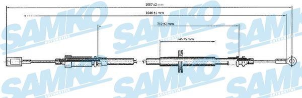 Samko C0173B Cable Pull, parking brake C0173B: Buy near me in Poland at 2407.PL - Good price!