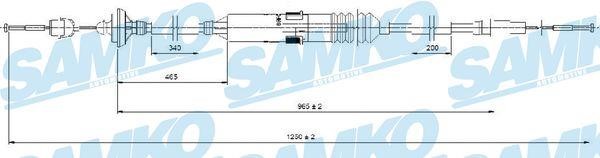 Samko C0276C Трос сцепления C0276C: Отличная цена - Купить в Польше на 2407.PL!