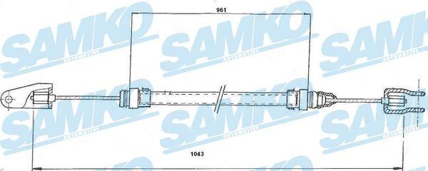 Samko C0189C Clutch cable C0189C: Buy near me in Poland at 2407.PL - Good price!