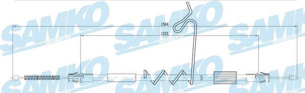 Samko C0291B Cable Pull, parking brake C0291B: Buy near me in Poland at 2407.PL - Good price!