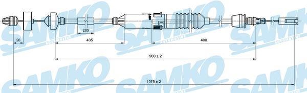 Samko C0198C Clutch cable C0198C: Buy near me in Poland at 2407.PL - Good price!