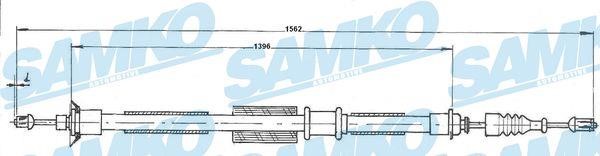 Samko C0199B Cable Pull, parking brake C0199B: Buy near me in Poland at 2407.PL - Good price!