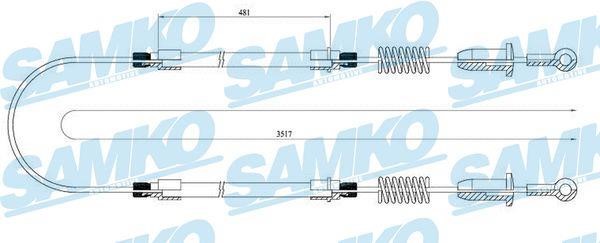 Samko C0202B Seilzug, feststellbremse C0202B: Kaufen Sie zu einem guten Preis in Polen bei 2407.PL!