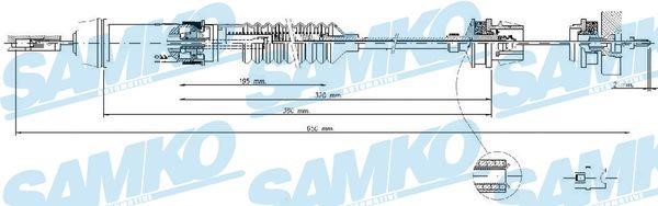 Samko C0340C Трос сцепления C0340C: Отличная цена - Купить в Польше на 2407.PL!