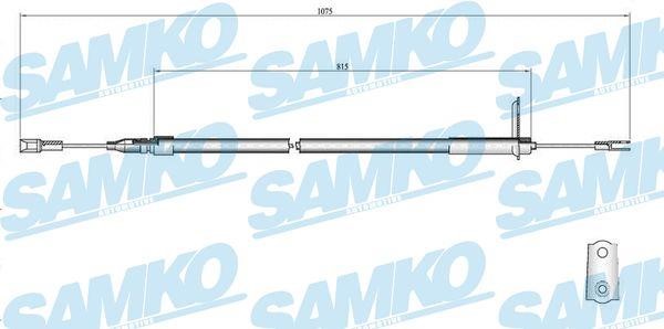 Samko C0407B Трос стояночного тормоза C0407B: Отличная цена - Купить в Польше на 2407.PL!