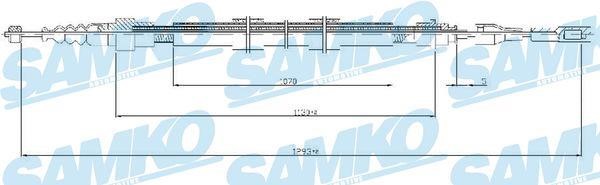 Samko C0258B Трос стояночного тормоза C0258B: Отличная цена - Купить в Польше на 2407.PL!