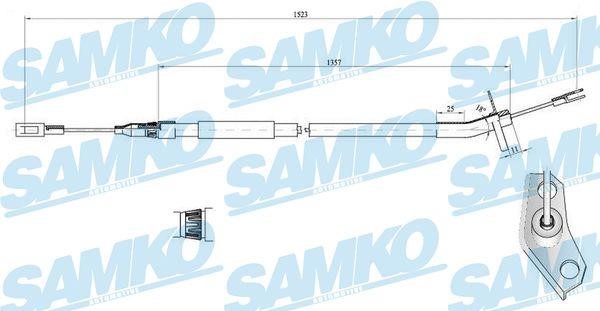 Samko C0446B Трос стояночного тормоза C0446B: Отличная цена - Купить в Польше на 2407.PL!