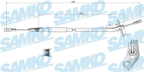 Samko C0453B Cable Pull, parking brake C0453B: Buy near me at 2407.PL in Poland at an Affordable price!