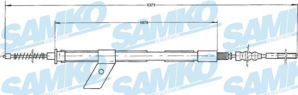 Samko C0486B Трос гальма стоянки C0486B: Приваблива ціна - Купити у Польщі на 2407.PL!