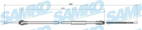 Samko C0611B Cable Pull, parking brake C0611B: Buy near me in Poland at 2407.PL - Good price!