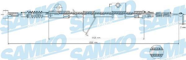 Samko C0514B Cable Pull, parking brake C0514B: Buy near me in Poland at 2407.PL - Good price!