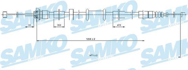 Samko C0519B Трос стояночного тормоза C0519B: Отличная цена - Купить в Польше на 2407.PL!