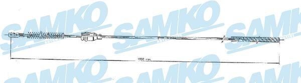 Samko C0548B Cable Pull, parking brake C0548B: Buy near me in Poland at 2407.PL - Good price!