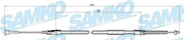 Samko C0551B Трос гальма стоянки C0551B: Приваблива ціна - Купити у Польщі на 2407.PL!