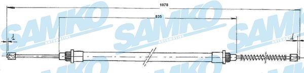 Samko C0663B Cable Pull, parking brake C0663B: Buy near me in Poland at 2407.PL - Good price!