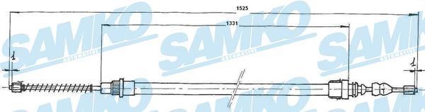 Samko C0664B Cable Pull, parking brake C0664B: Buy near me at 2407.PL in Poland at an Affordable price!