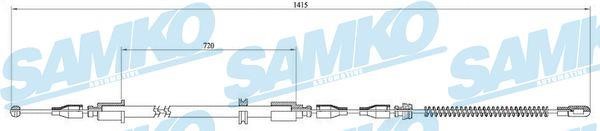 Samko C0562B Трос стояночного тормоза C0562B: Отличная цена - Купить в Польше на 2407.PL!