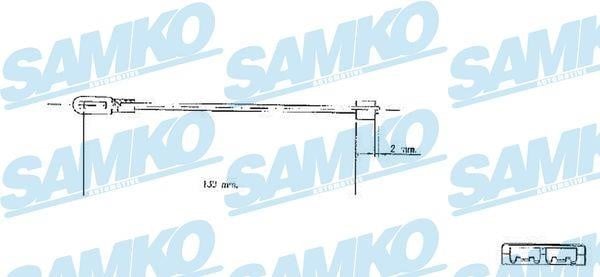 Samko C0578B Трос стояночного тормоза C0578B: Отличная цена - Купить в Польше на 2407.PL!