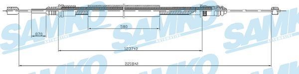 Samko C0704B Cable Pull, parking brake C0704B: Buy near me in Poland at 2407.PL - Good price!