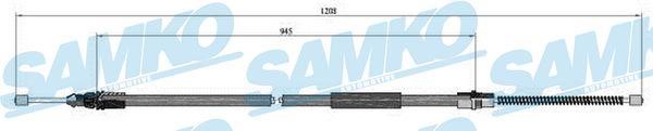 Samko C0705B Cable Pull, parking brake C0705B: Buy near me in Poland at 2407.PL - Good price!